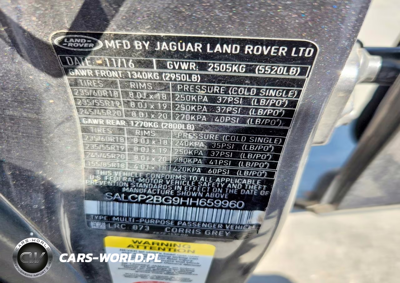 2017 Land Rover Discovery Sport Se VIN:SALCP2BG9HH659960 - 12
