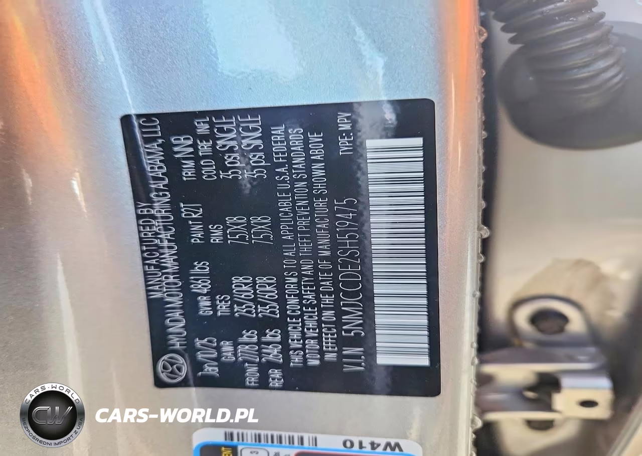 2025 Hyundai Tucson Sel VIN:5NMJCCDE2SH519475 - 12
