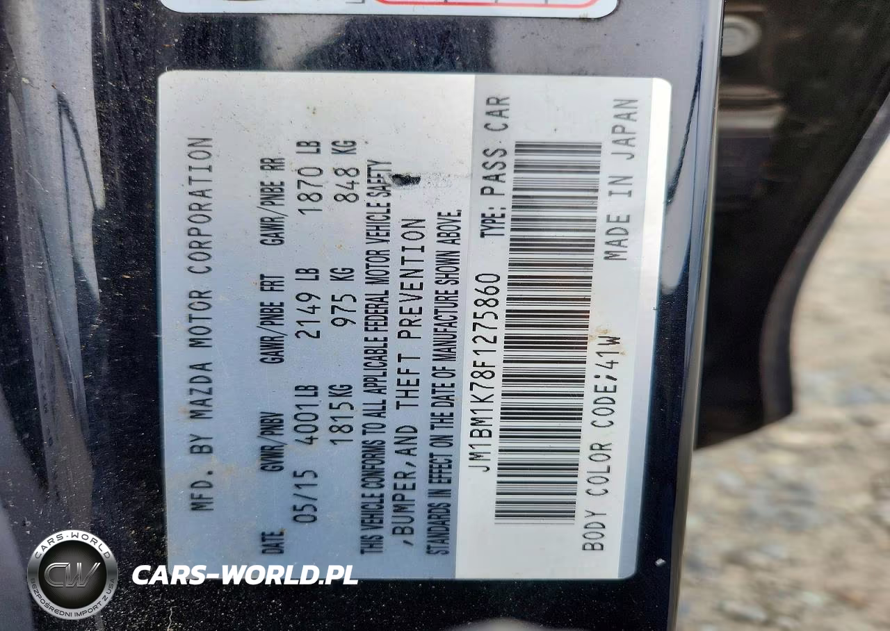 2015 Mazda 3 Sport VIN:JM1BM1K78F1275860 - 12
