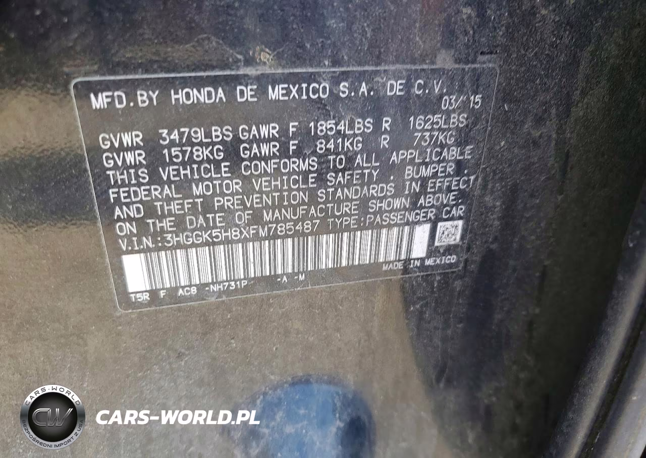 2015 Honda Fit Ex VIN:3HGGK5H8XFM785487 - 12