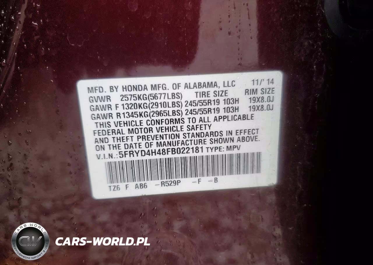 2015 Acura Mdx Technology VIN:5FRYD4H48FB022181 - 13