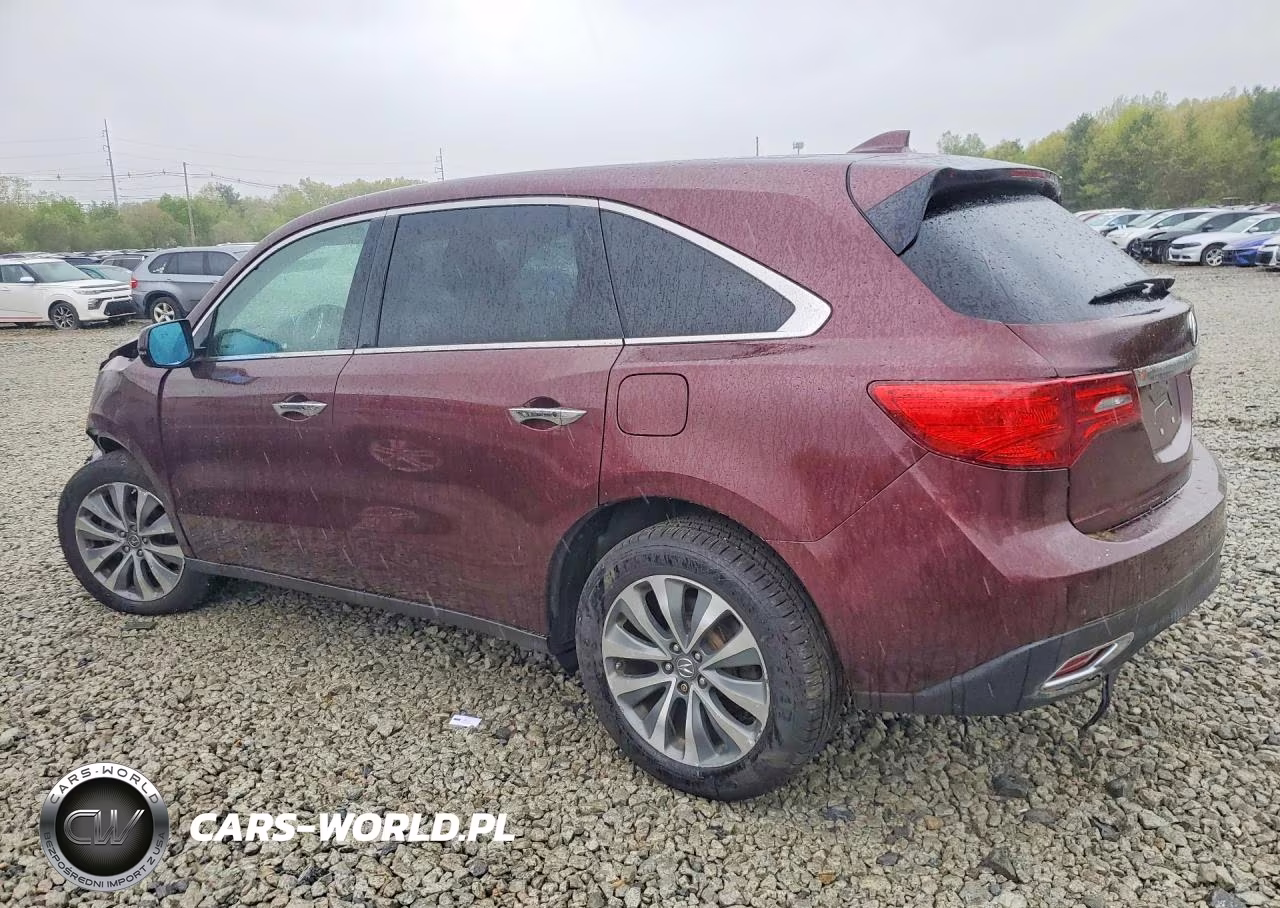 2015 Acura Mdx Technology VIN:5FRYD4H48FB022181 - 2