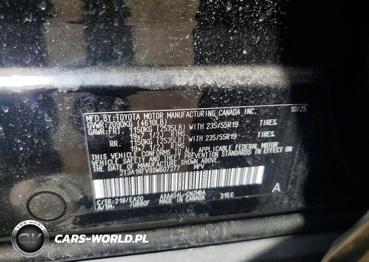 2025 Toyota Rav4 Xle Premium VIN:2T3A1RFV9SW607277 - 13