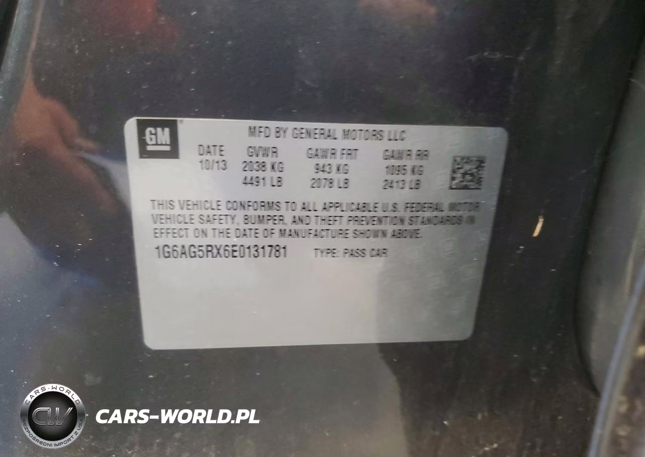 2014 Cadillac Ats VIN:1G6AG5RX6E0131781 - 12