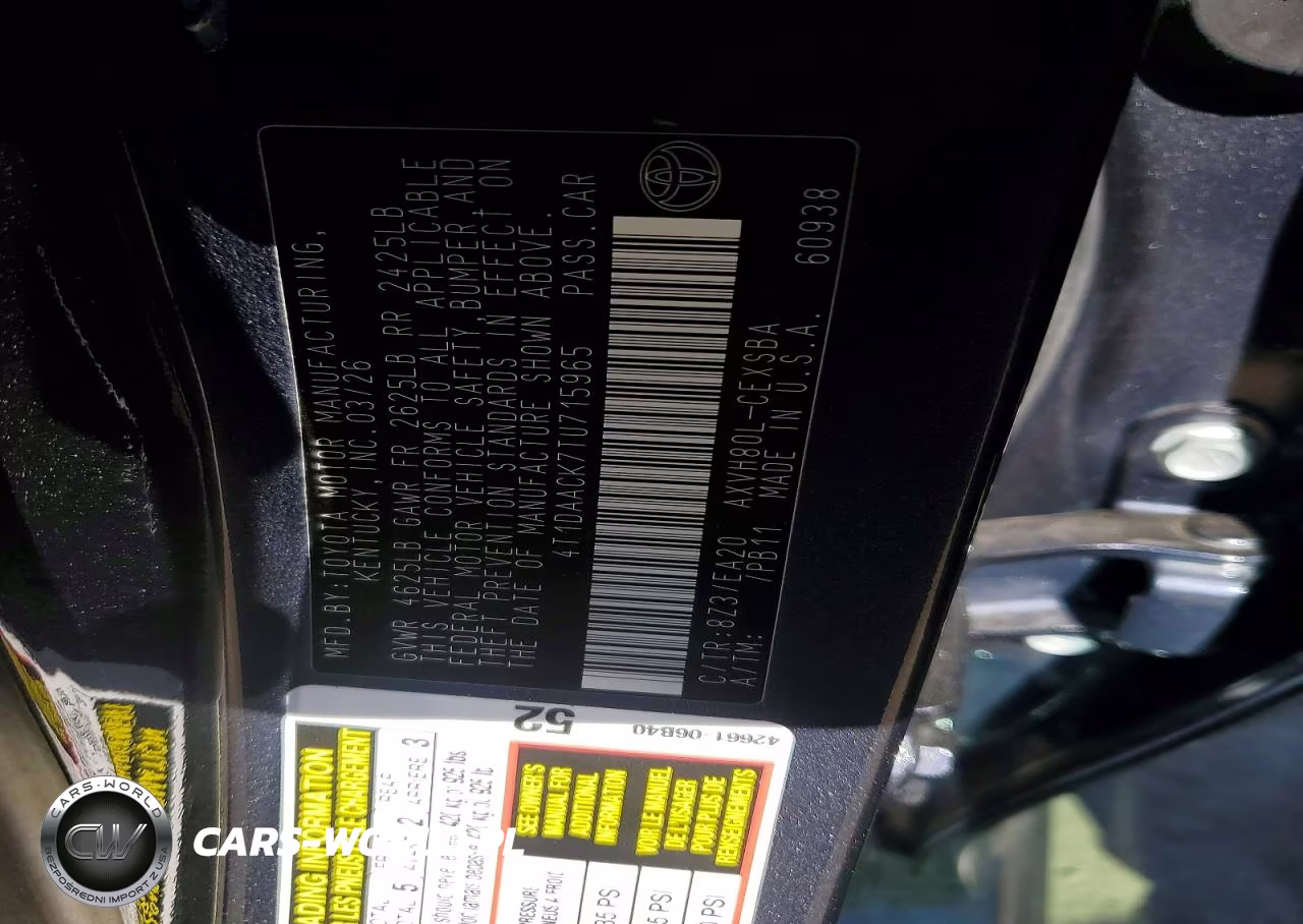2026 Toyota Camry Se VIN:4T1DAACK7TU715965 - 12