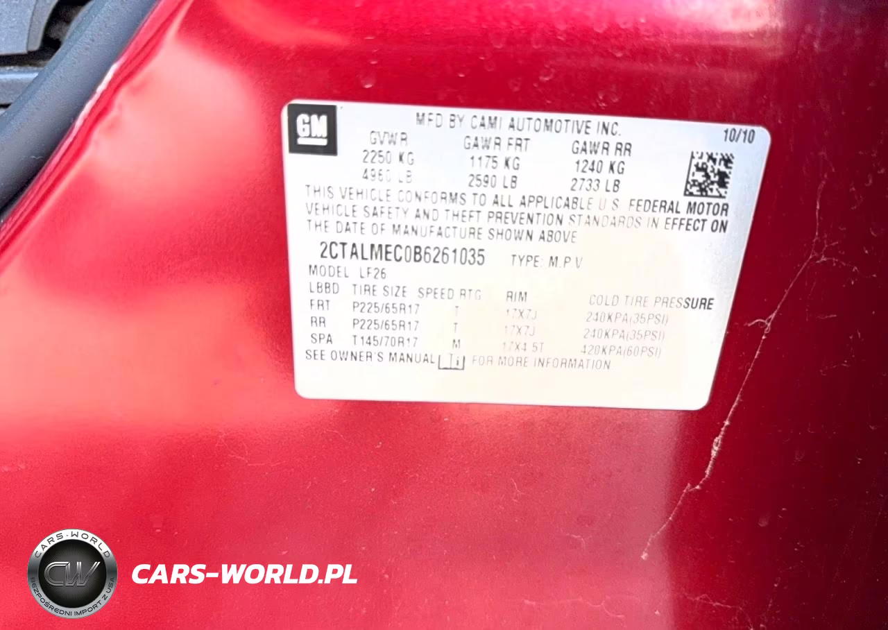 2011 GMC Terrain Sle VIN:2CTALMEC0B6261035 - 10