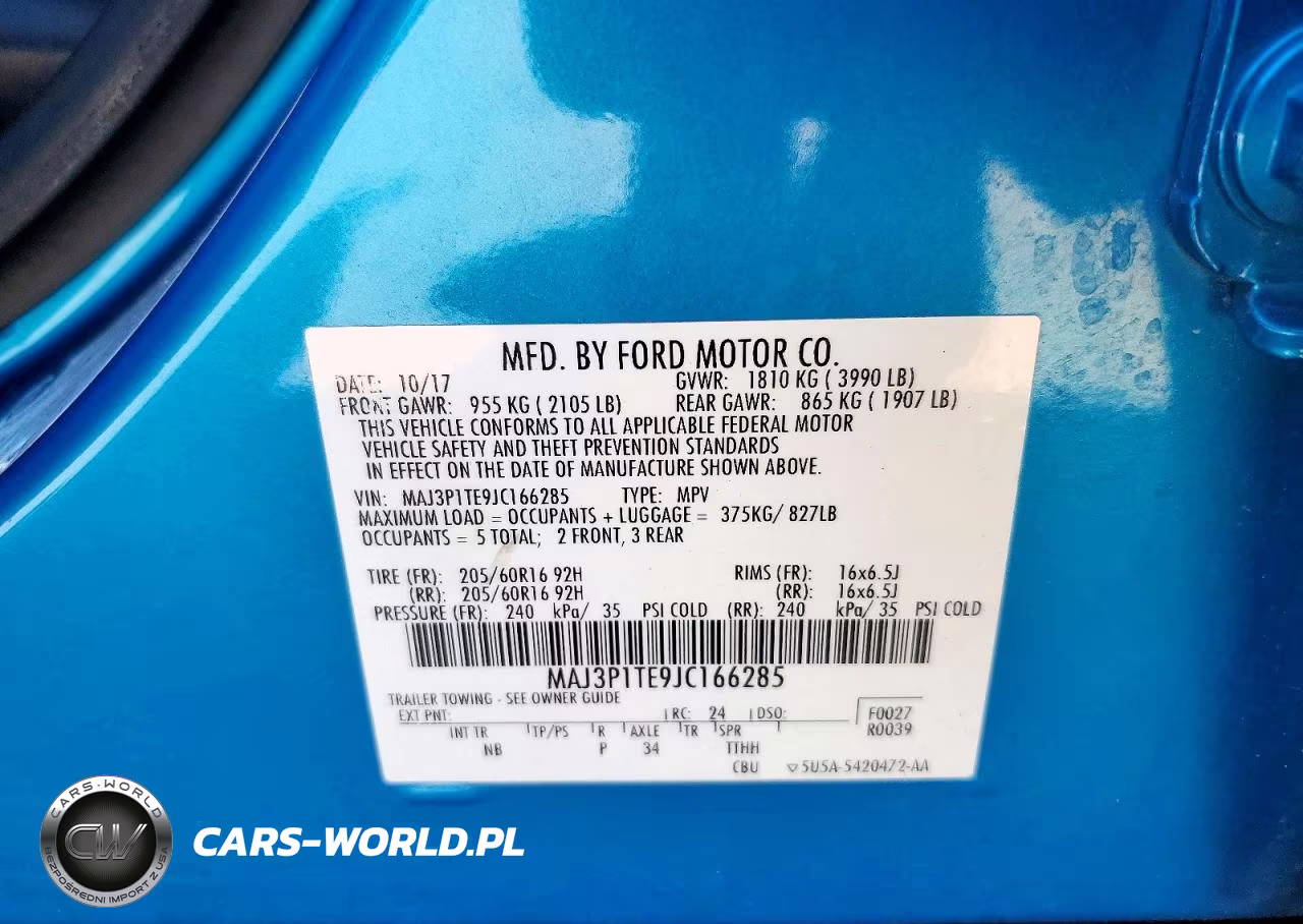 2018 Ford Ecosport Se VIN:MAJ3P1TE9JC166285 - 12