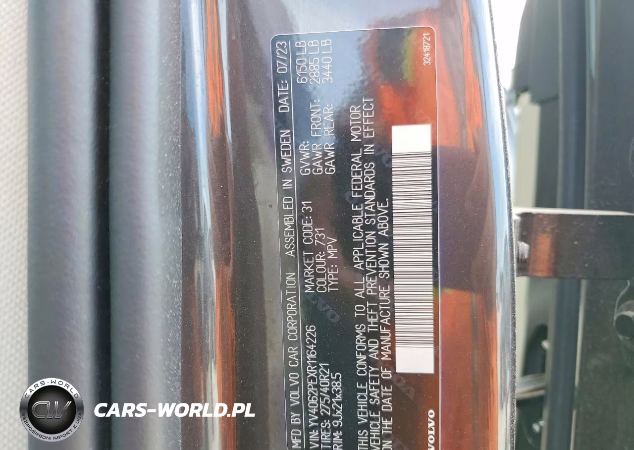 2024 Volvo Xc90 B6 Plus Bright Theme 7-Seater VIN:YV4062PEXR1164226 - 14