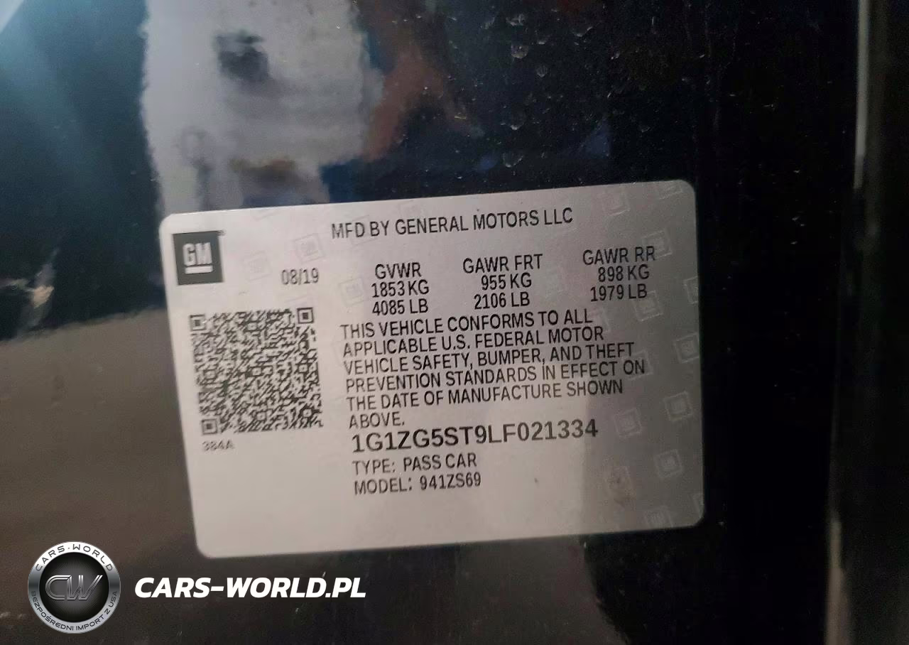 2020 Chevrolet Malibu Rs VIN:1G1ZG5ST9LF021334 - 13