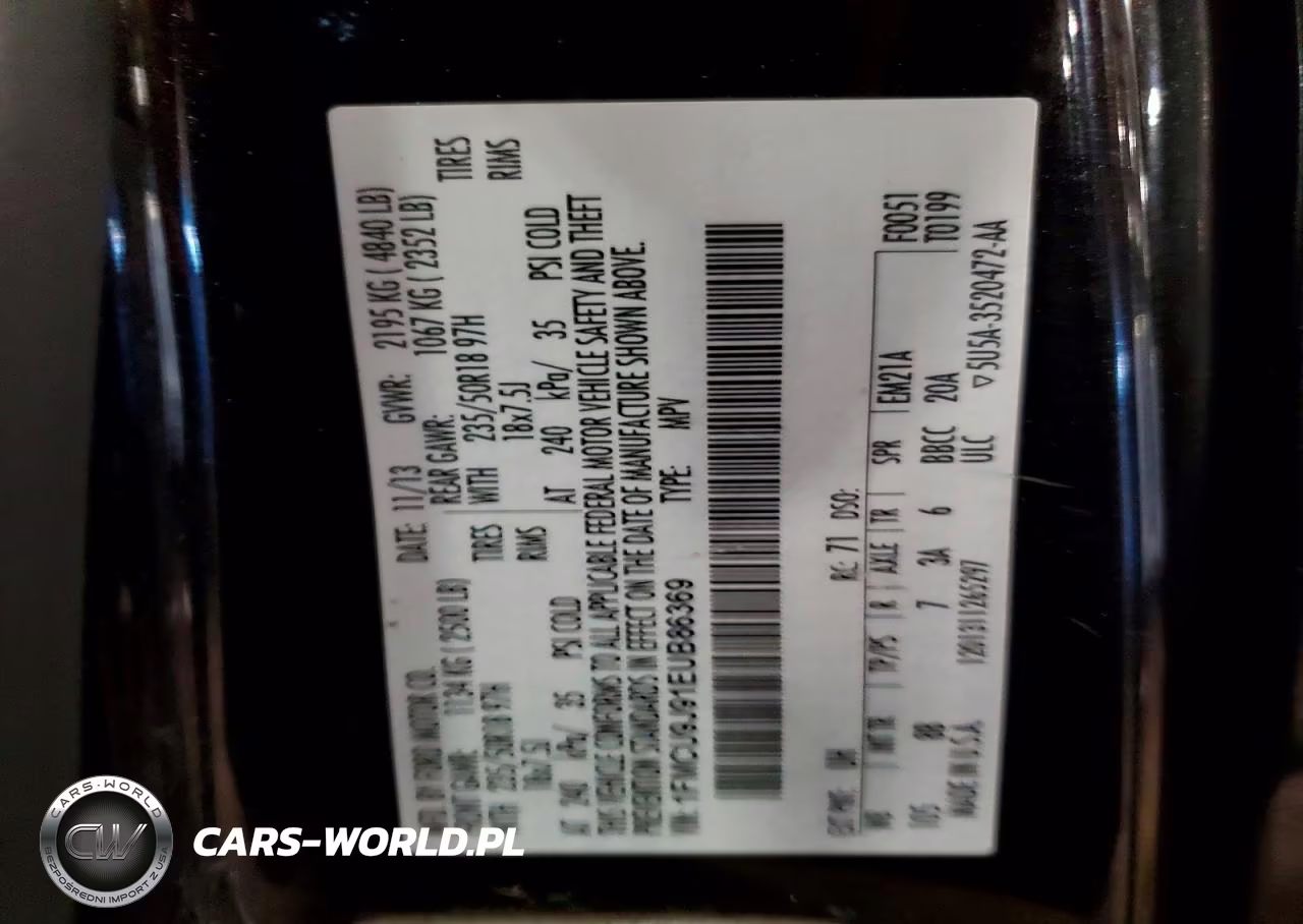 2014 Ford Escape Titanium VIN:1FMCU9J91EUB86369 - 13