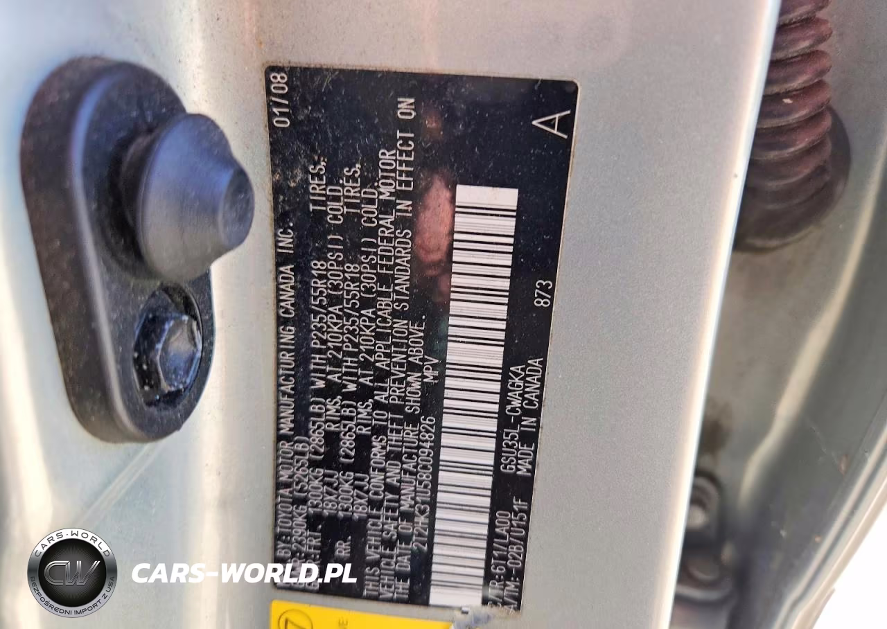 2008 Lexus Rx 350 VIN:2T2HK31U58C094826 - 13