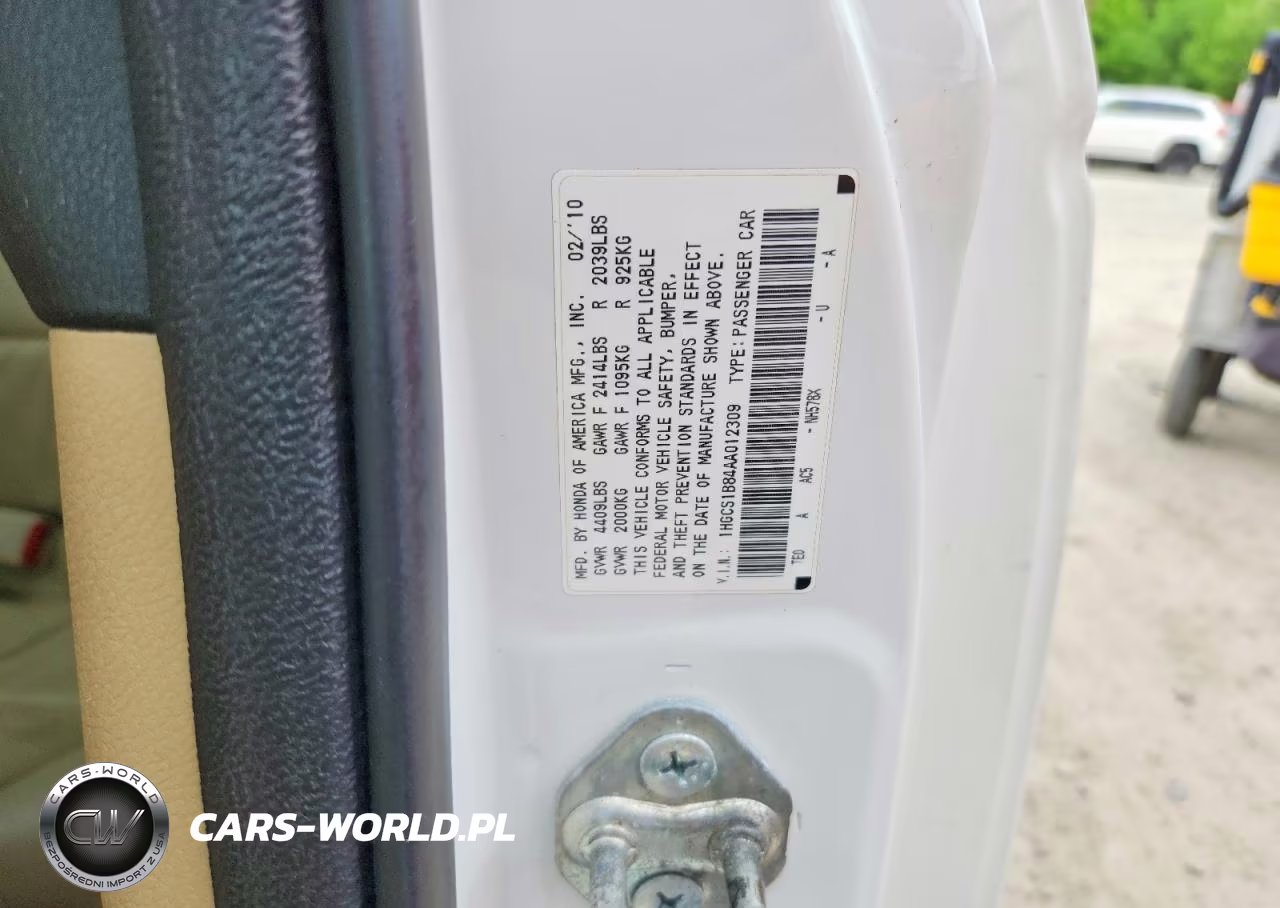 2010 Honda Accord Exl VIN:1HGCS1B84AA012309 - 13