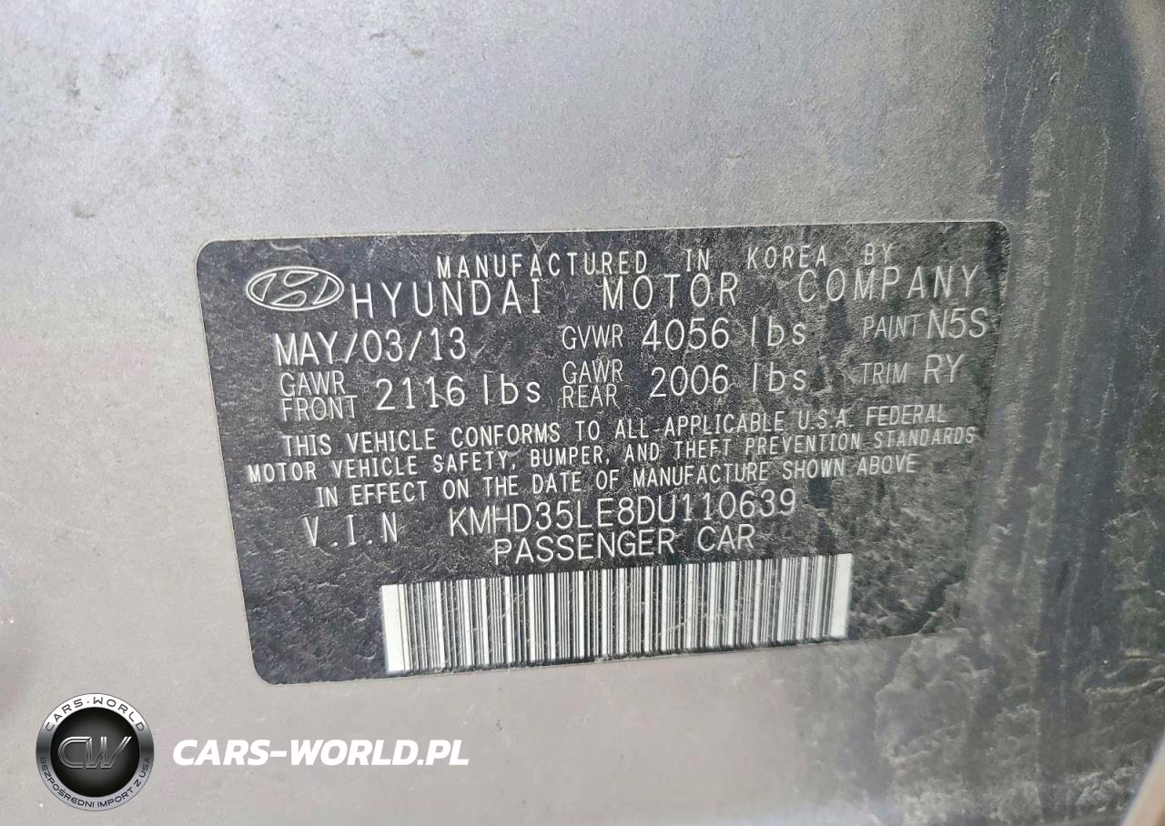 2013 Hyundai Elantra Gt Base VIN:KMHD35LE8DU110639 - 12