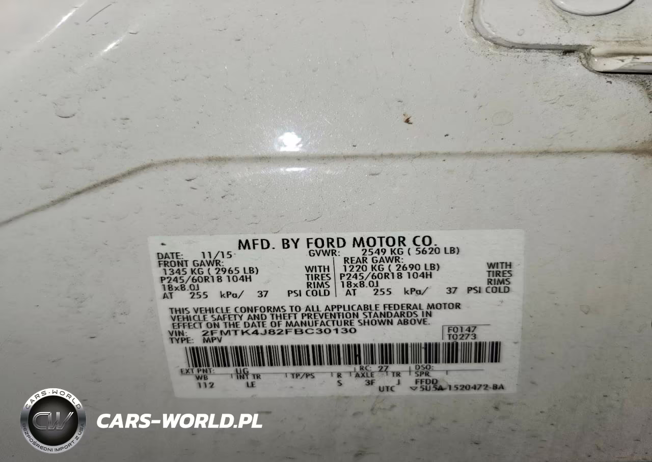2015 Ford Edge Sel VIN:2FMTK4J82FBC30130 - 14