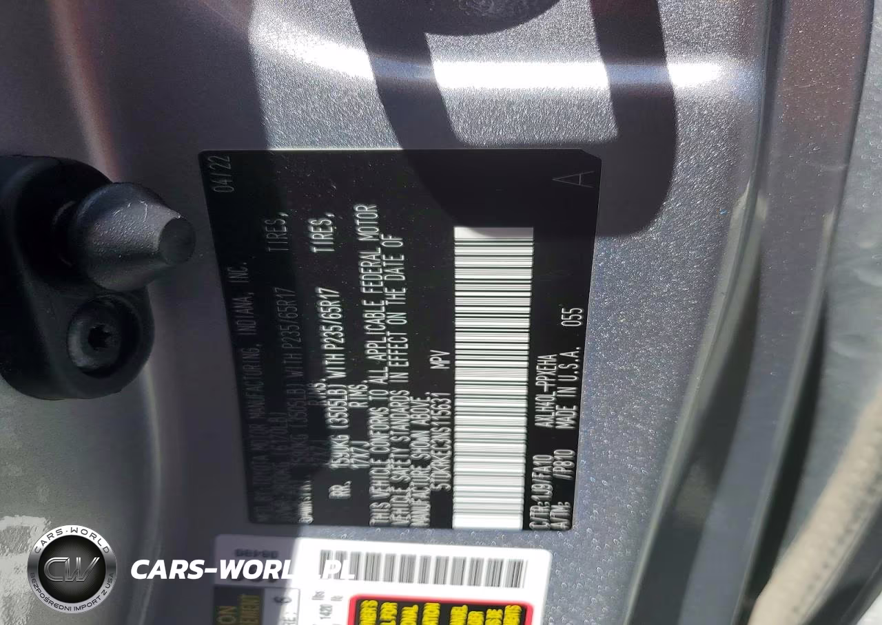 2022 Toyota Sienna Le VIN:5TDKRKEC3NS115631 - 13