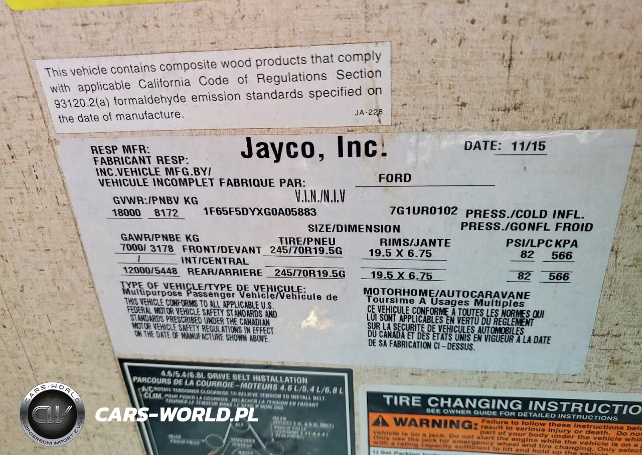 2016 Jayco Precept Rv VIN:1F65F5DYXG0A05883 - 10
