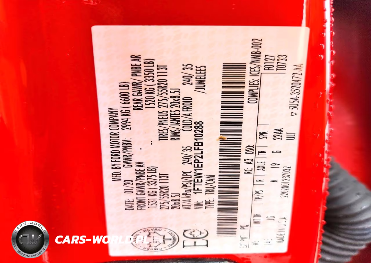 2020 Ford F150 Supercrew VIN:1FTEW1EP2LFB10288 - 12