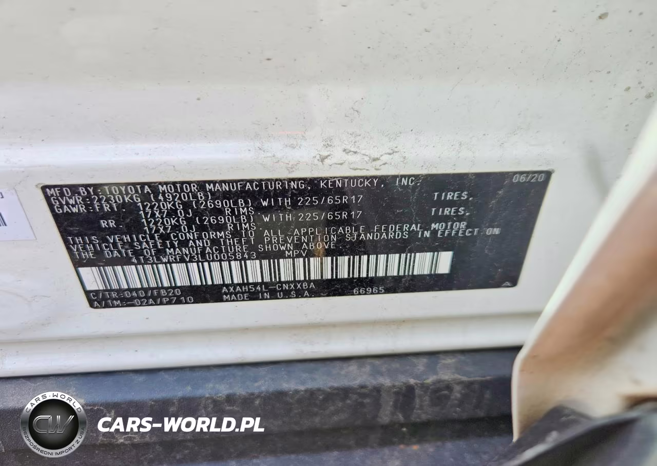 2020 Toyota Rav4 Le VIN:4T3LWRFV3LU005843 - 12