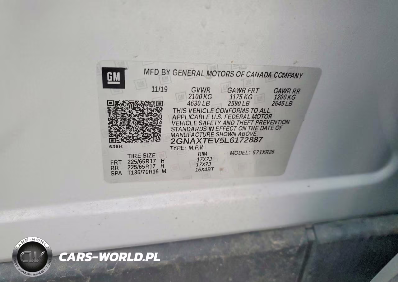 2020 Chevrolet Equinox Lt VIN:2GNAXTEV5L6172887 - 13