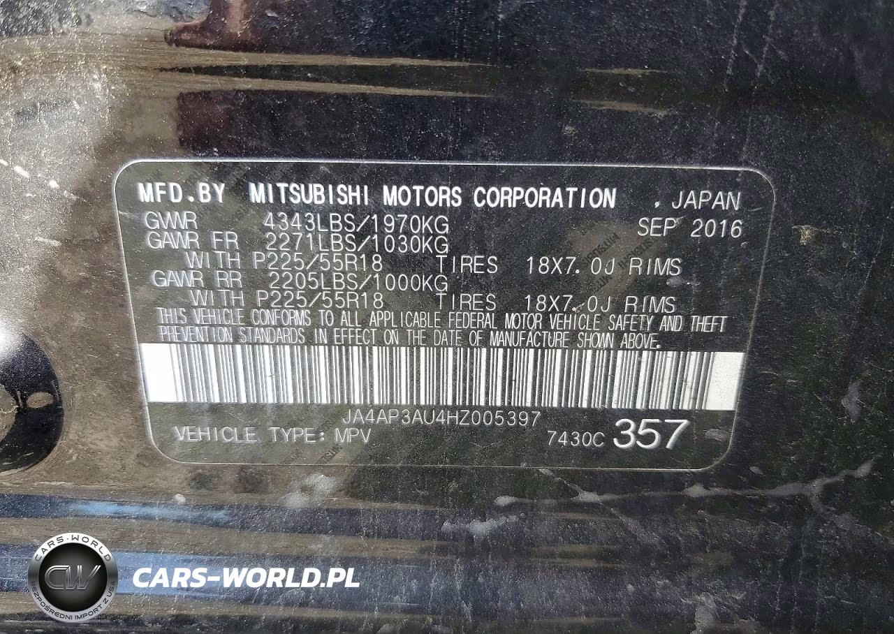 2017 Mitsubishi Outlander Sport Es VIN:JA4AP3AU4HZ005397 - 12