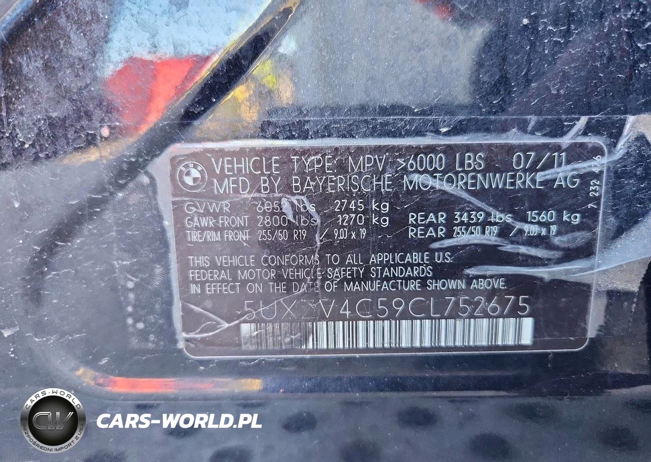 2012 BMW X5 xDrive35I VIN:5UXZV4C59CL752675 - 13
