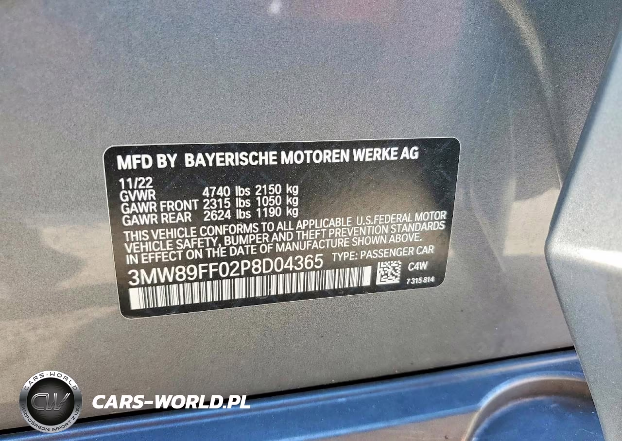 2023 BMW 330Xi VIN:3MW89FF02P8D04365 - 12