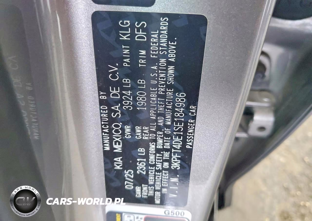 2025 Kia K4 Lxs VIN:3KPFT4DE1SE184986 - 13