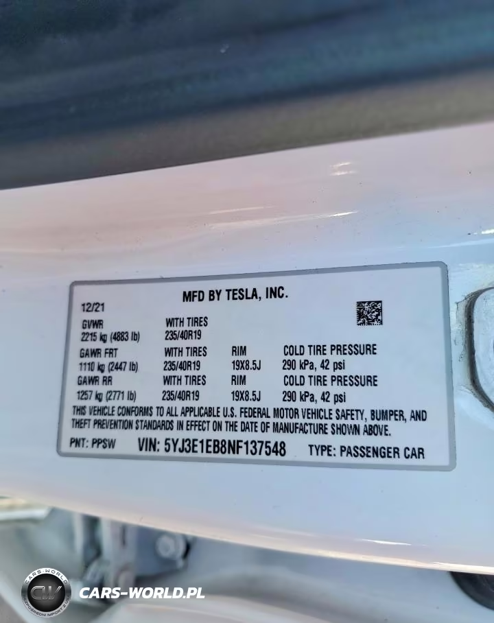 2022 Tesla Model 3 VIN:5YJ3E1EB8NF137548 - 12
