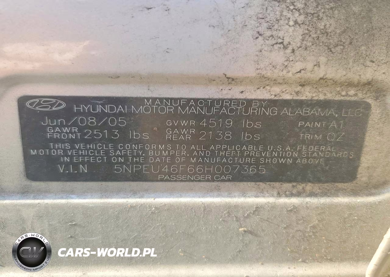 2006 Hyundai Sonata Gls V6 VIN:5NPEU46F66H007365 - 13