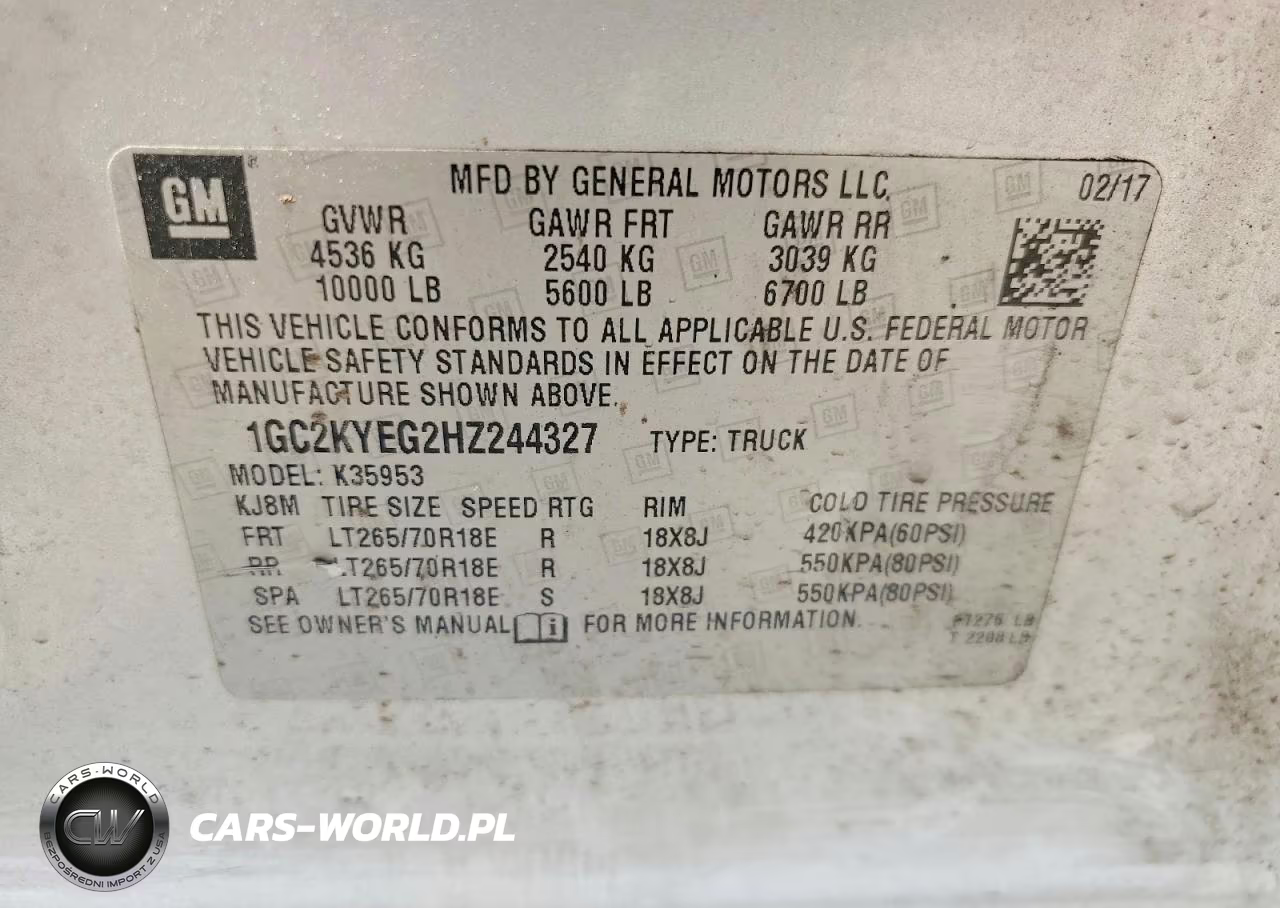 2017 Chevrolet Silverado K3500 VIN:1GC2KYEG2HZ244327 - 12