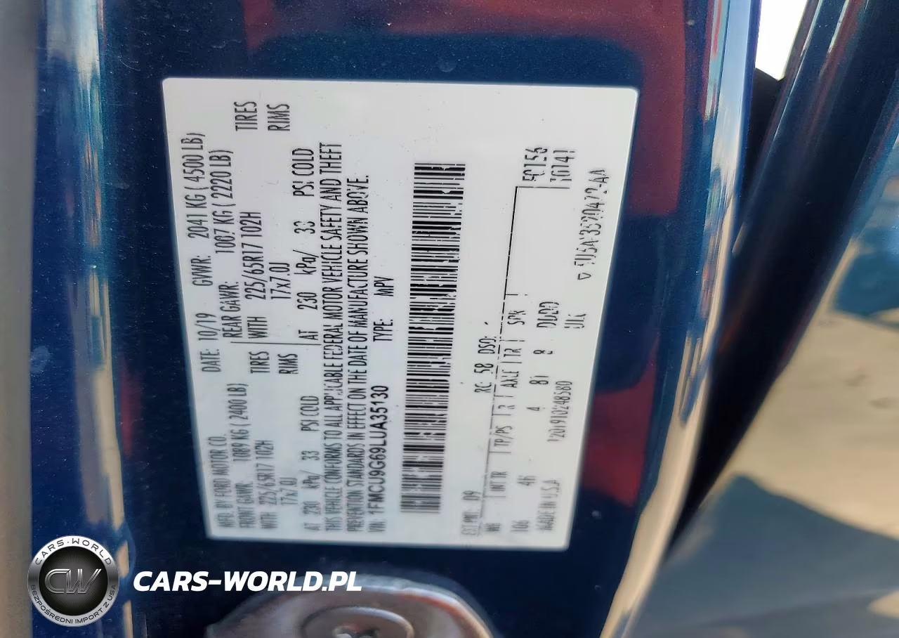 2020 Ford Escape Se VIN:1FMCU9G69LUA35130 - 13