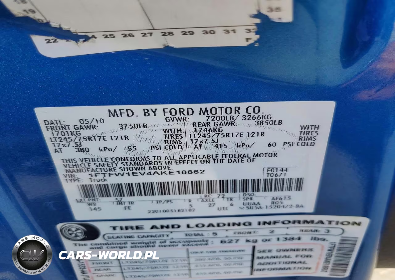 2010 Ford F150 Supercrew VIN:1FTFW1EV4AKE18862 - 12