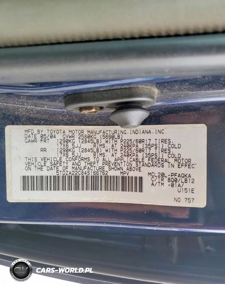 2004 Toyota Sienna Xle Limited 7 Passenger VIN:5TDZA22C84S166762 - 13