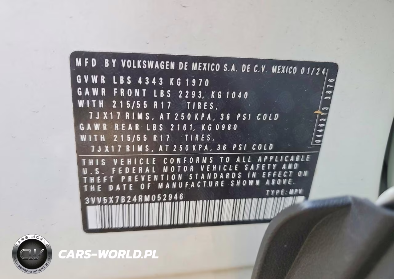 2024 Volkswagen Taos S VIN:3VV5X7B24RM052946 - 14