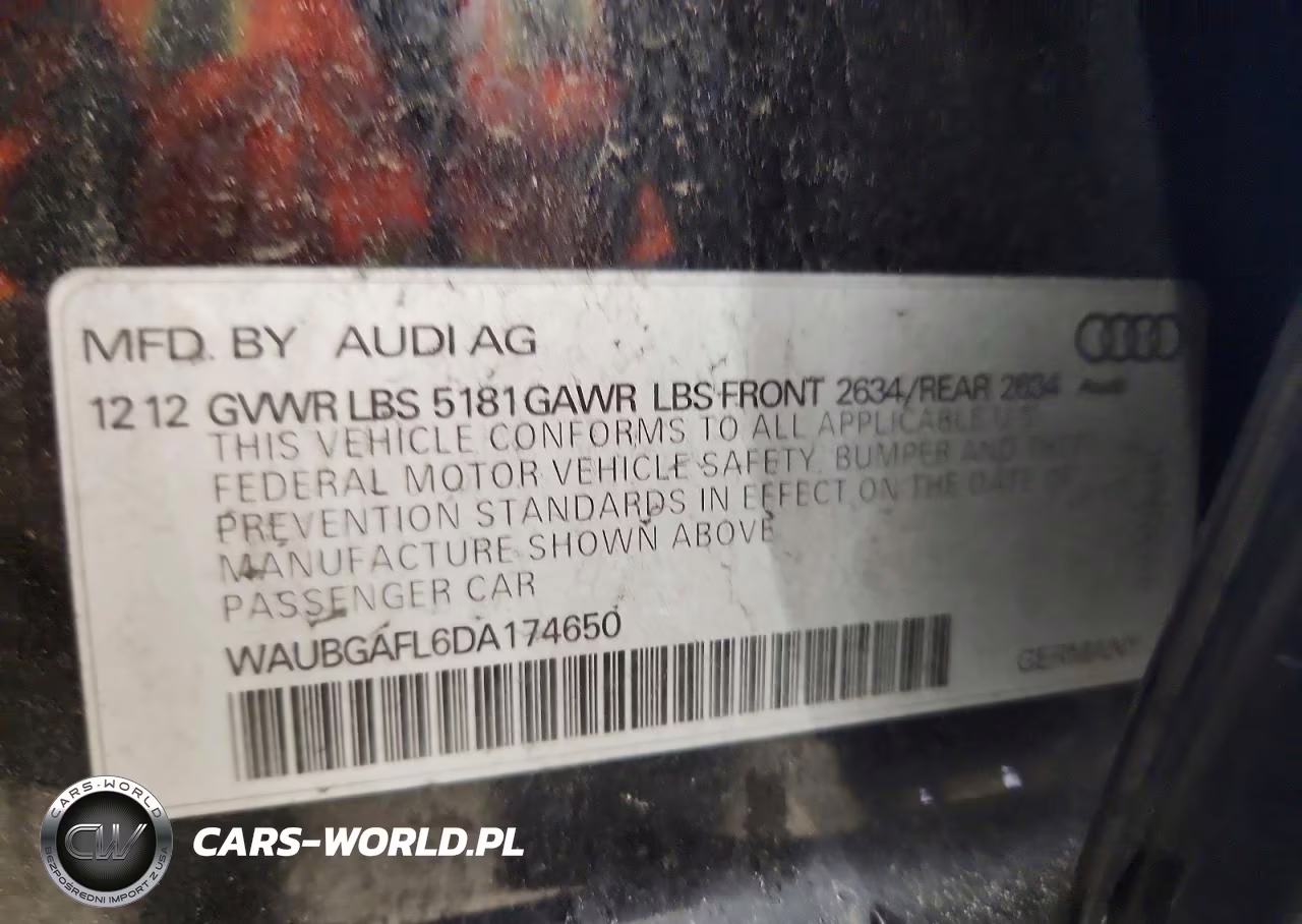 2013 Audi S4 Premium Plus VIN:WAUBGAFL6DA174650 - 13