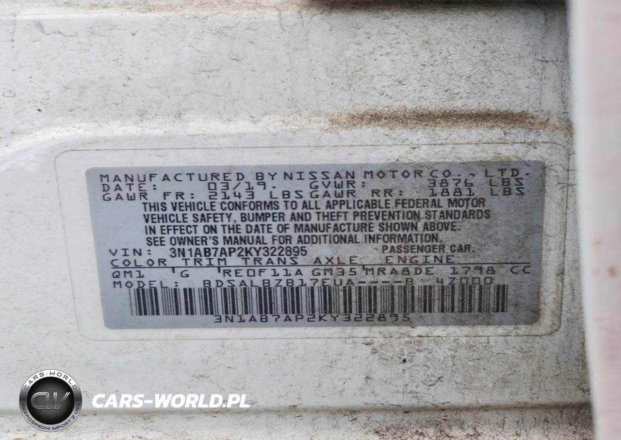 2019 Nissan Sentra S VIN:3N1AB7AP2KY322895 - 12