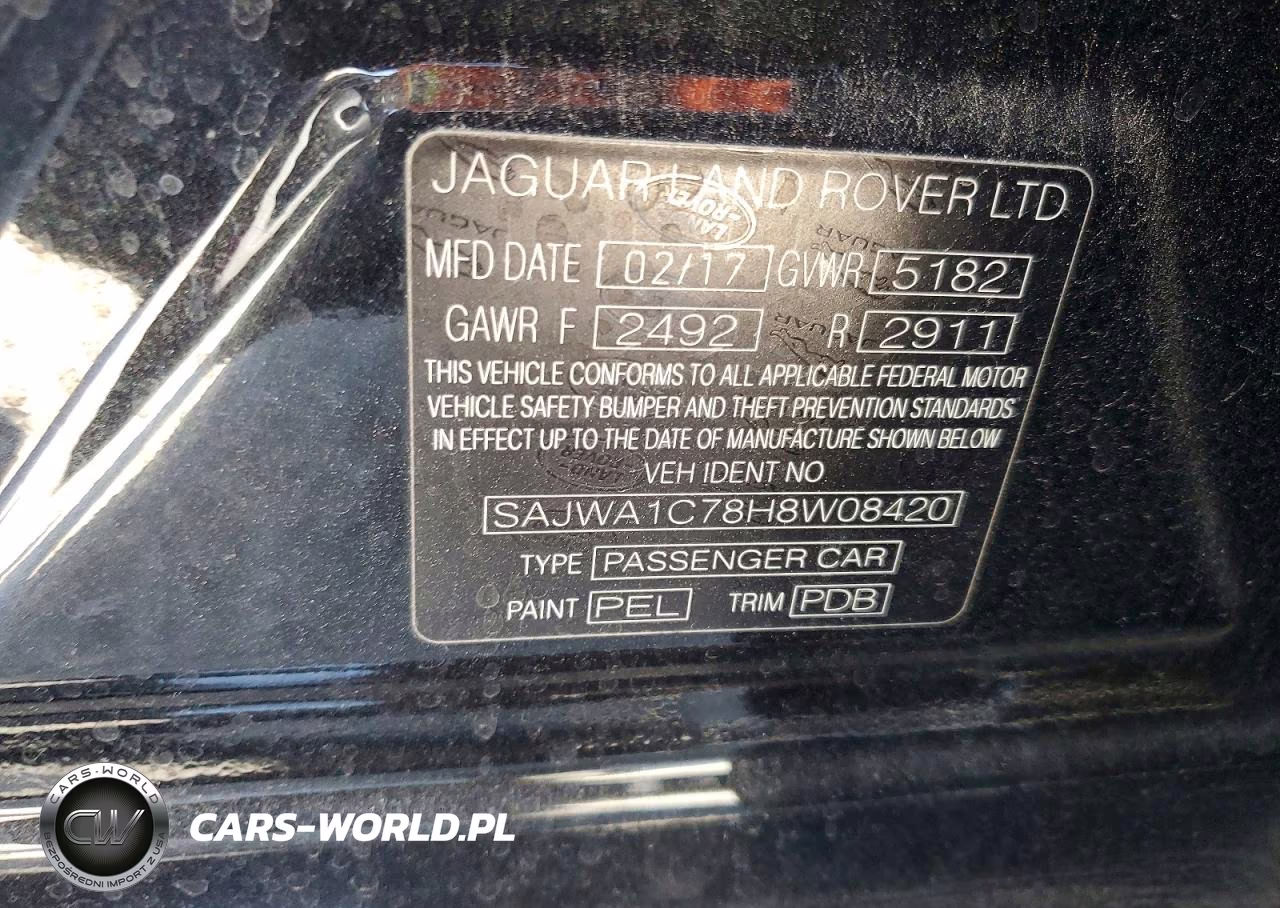 2017 Jaguar Xj VIN:SAJWA1C78H8W08420 - 12