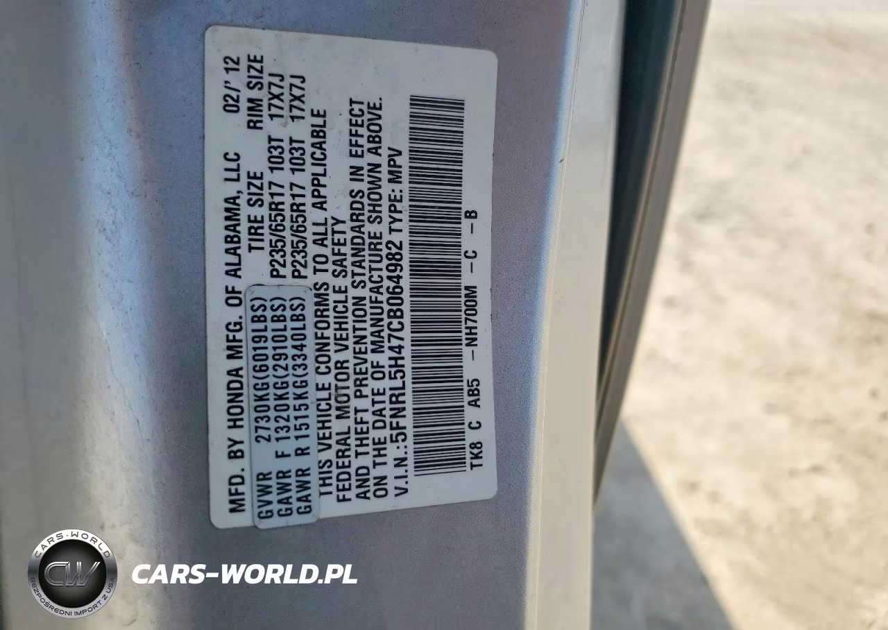 2012 Honda Odyssey VIN:5FNRL5H47CB064982 - 12