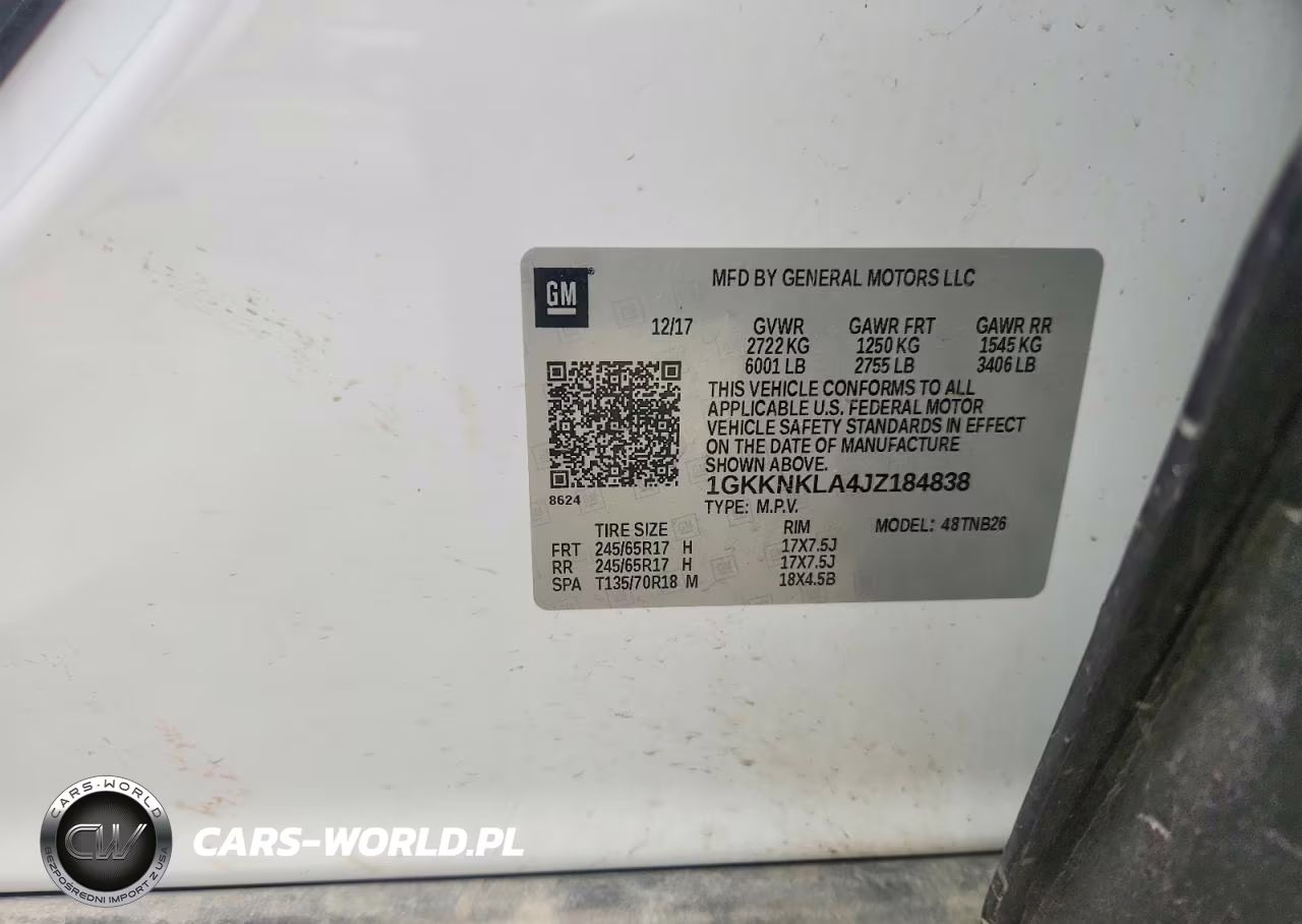 2018 GMC Acadia Sle VIN:1GKKNKLA4JZ184838 - 12