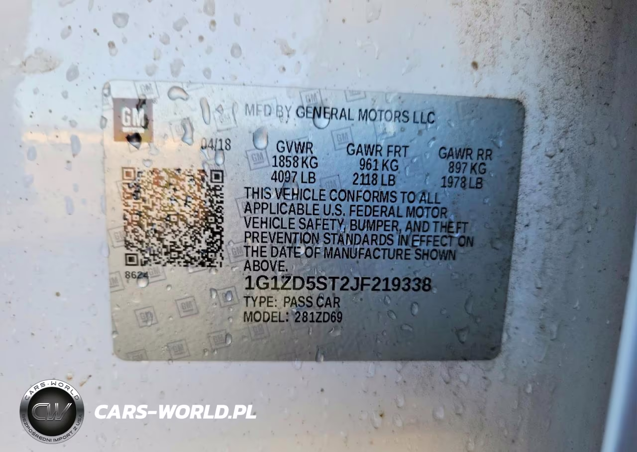 2018 Chevrolet Malibu Lt VIN:1G1ZD5ST2JF219338 - 13