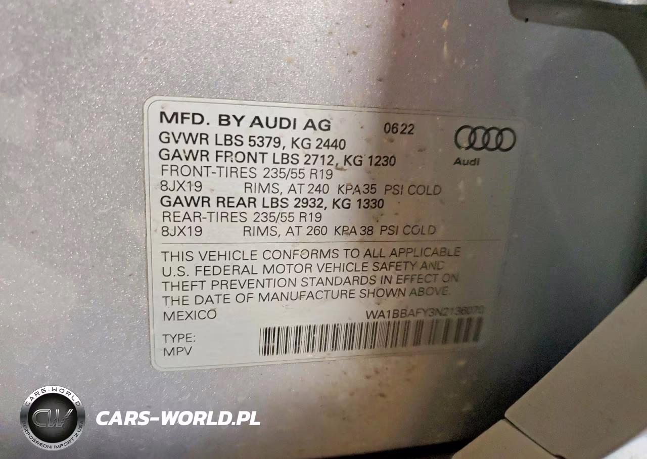 2022 Audi Q5 Premium Plus 40 VIN:WA1BBAFY3N2136070 - 13