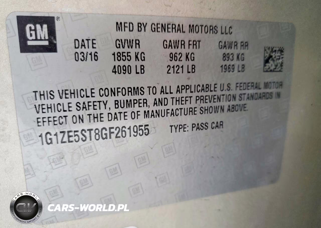 2016 Chevrolet Malibu Lt VIN:1G1ZE5ST8GF261955 - 12