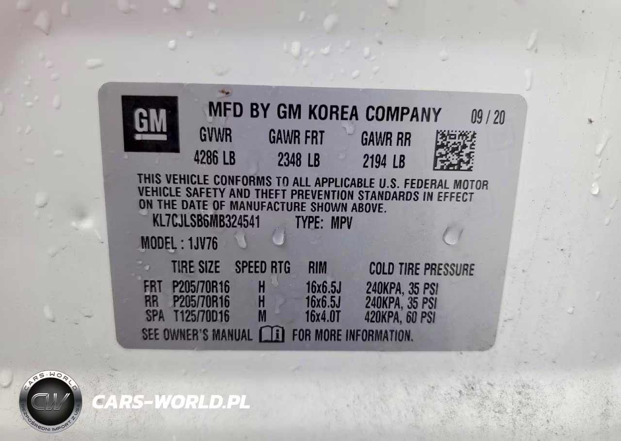 2021 Chevrolet Trax 1Lt VIN:KL7CJLSB6MB324541 - 13