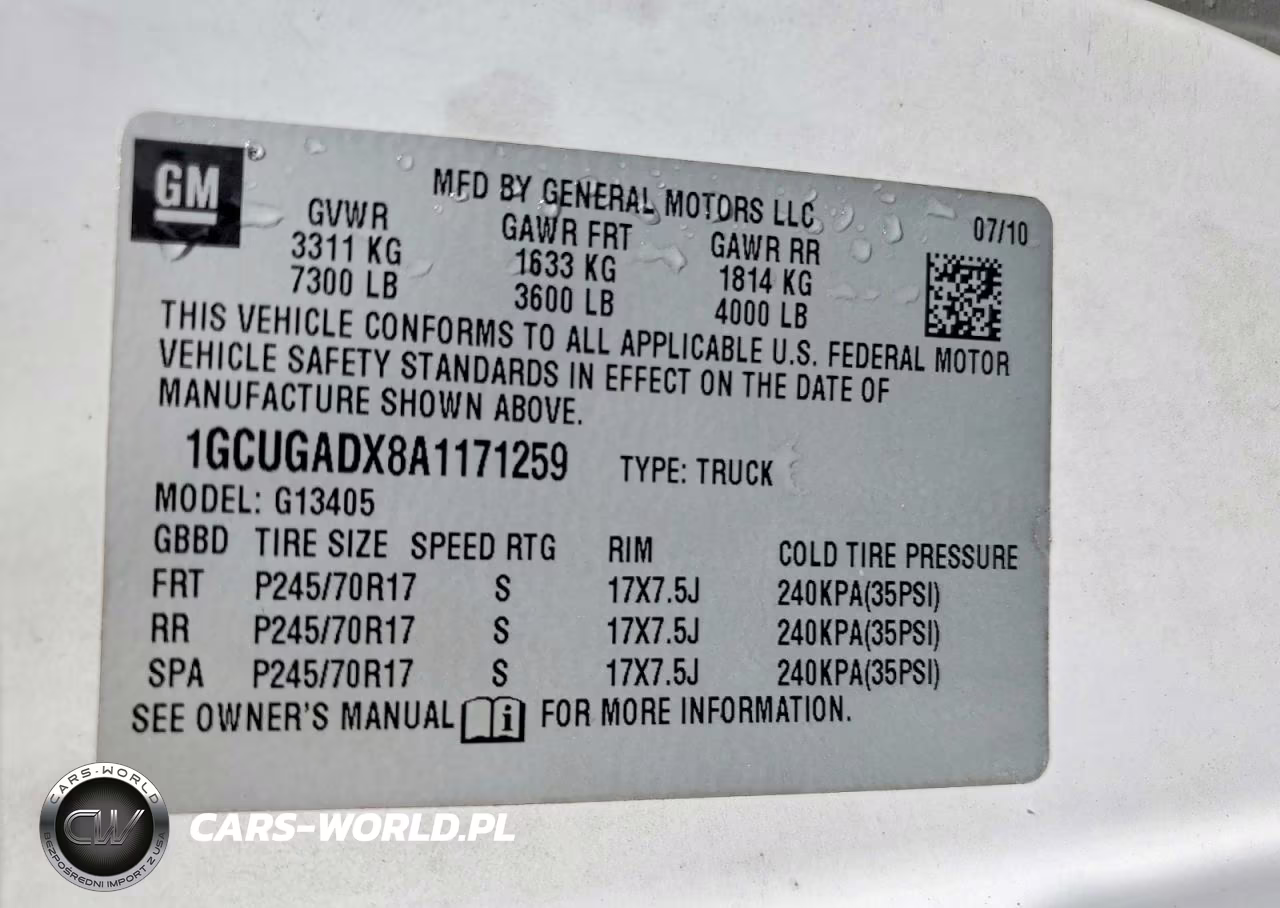 2010 Chevrolet Express 1500 Cargo Delivery Van VIN:1GCUGADX8A1171259 - 12