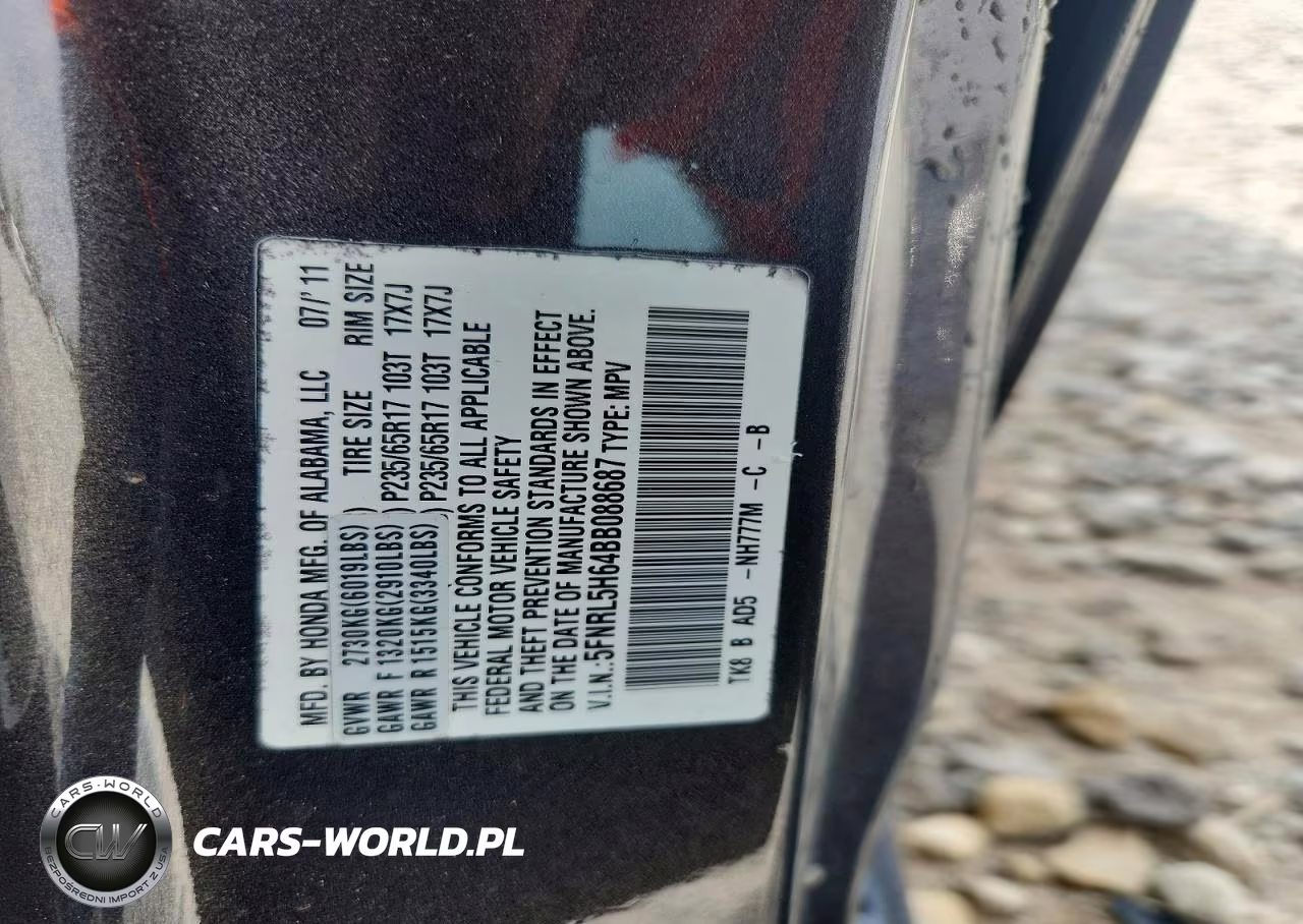 2011 Honda Odyssey Exl VIN:5FNRL5H64BB088687 - 13