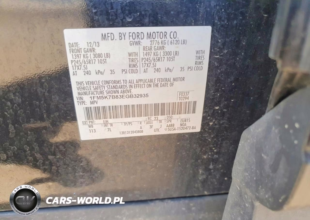 2014 Ford Explorer VIN:1FM5K7B83EGB32935 - 13