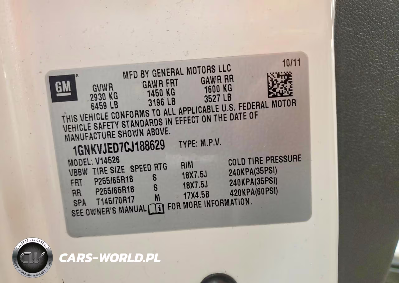 2012 Chevrolet Traverse Lt VIN:1GNKVJED7CJ188629 - 13