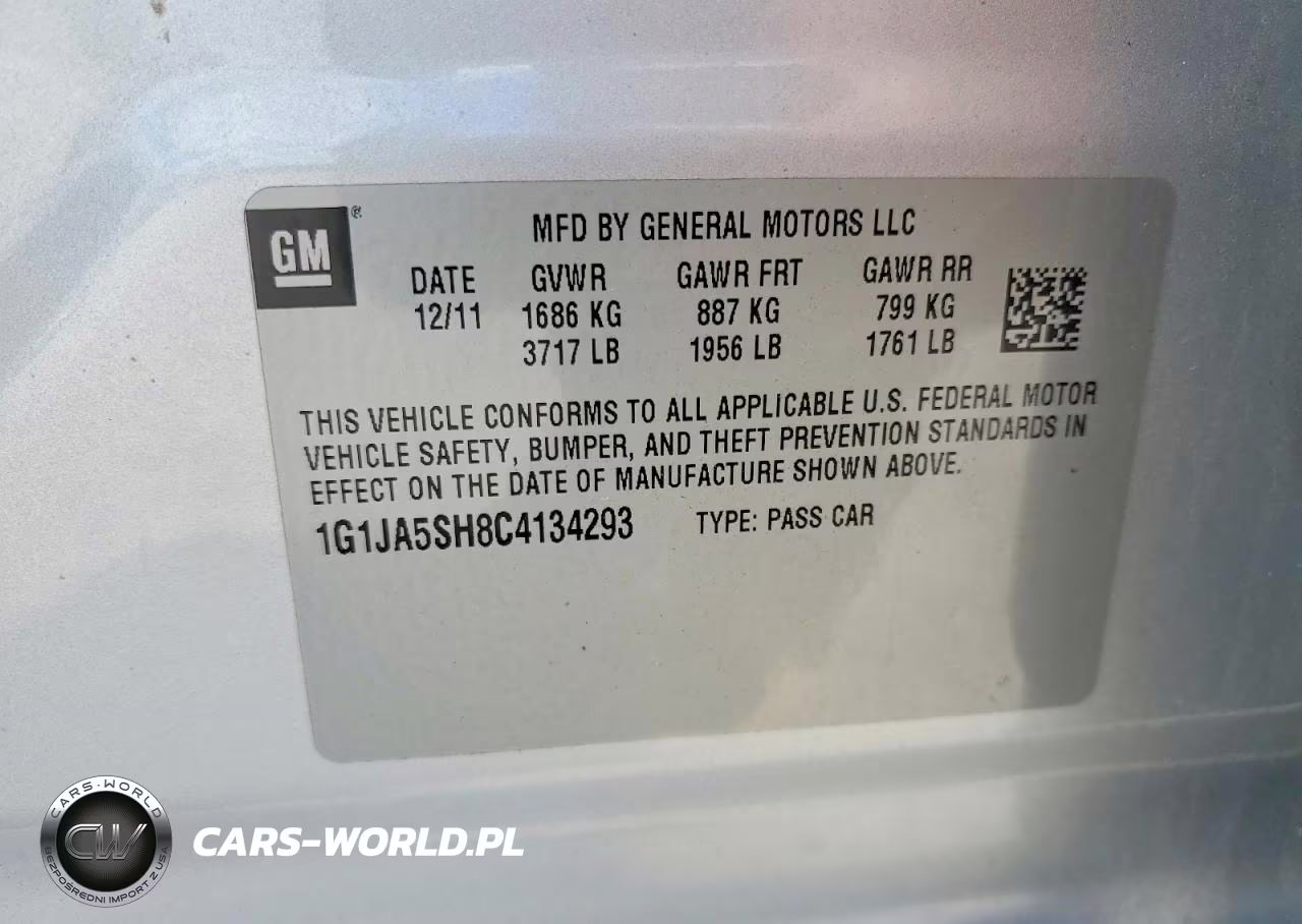 2012 Chevrolet Sonic Ls VIN:1G1JA5SH8C4134293 - 12