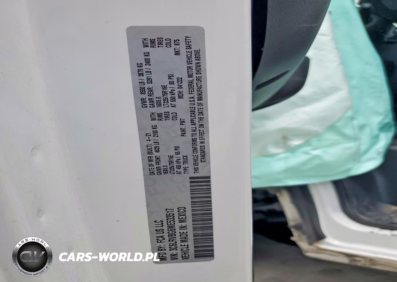 2021 Ram Promaster 1500 Delivery Van VIN:3C6LRVBG6ME533517 - 13