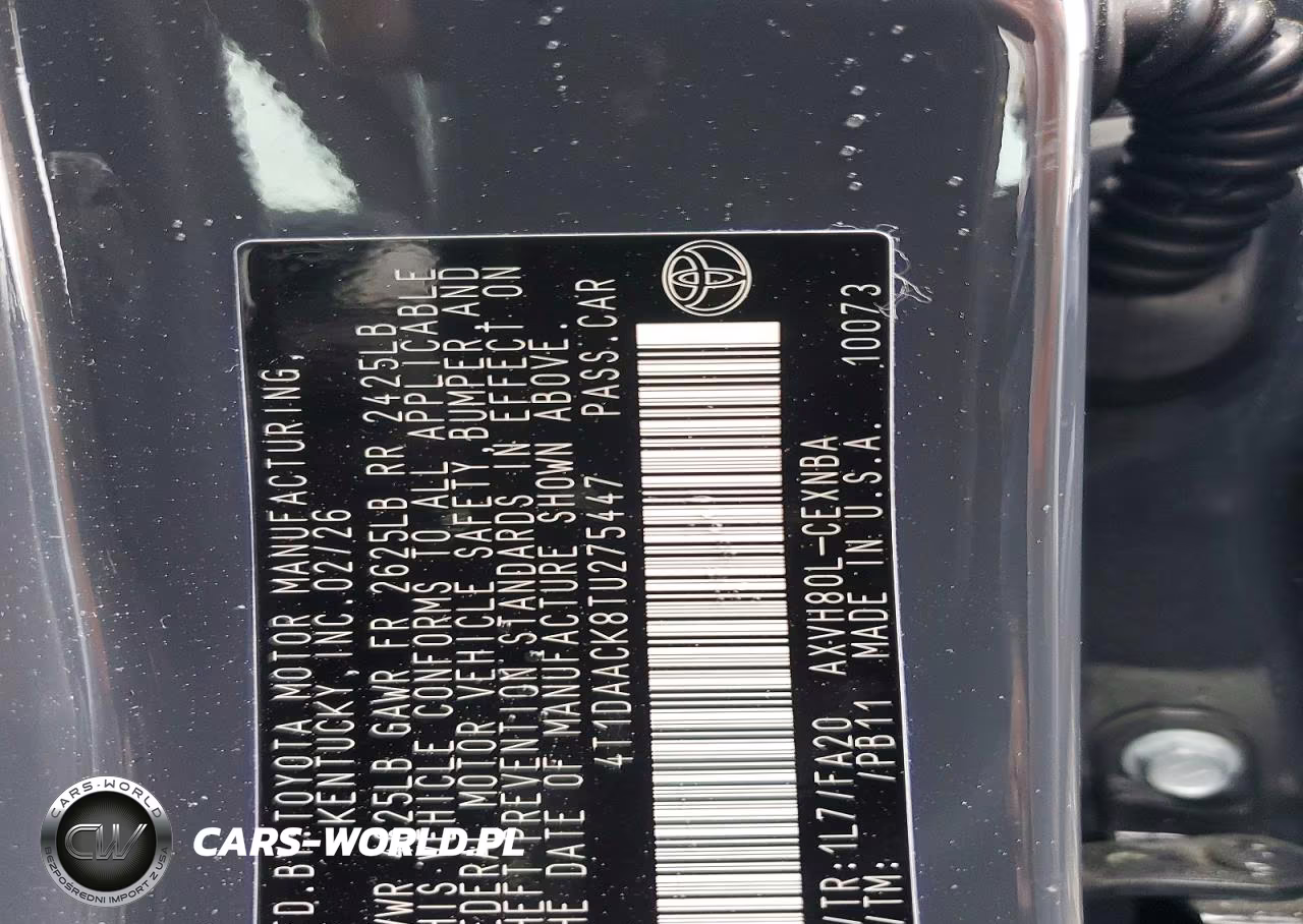 2026 Toyota Camry Le VIN:4T1DAACK8TU275447 - 12